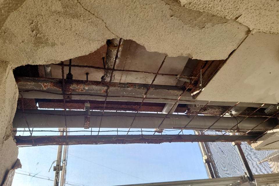 天井の補修工事の画像